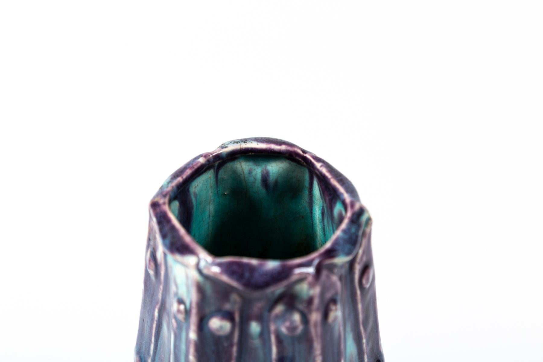 Dalpayrat style Art Pottery Cabinet Vase, France, circa 1900 For Sale 1