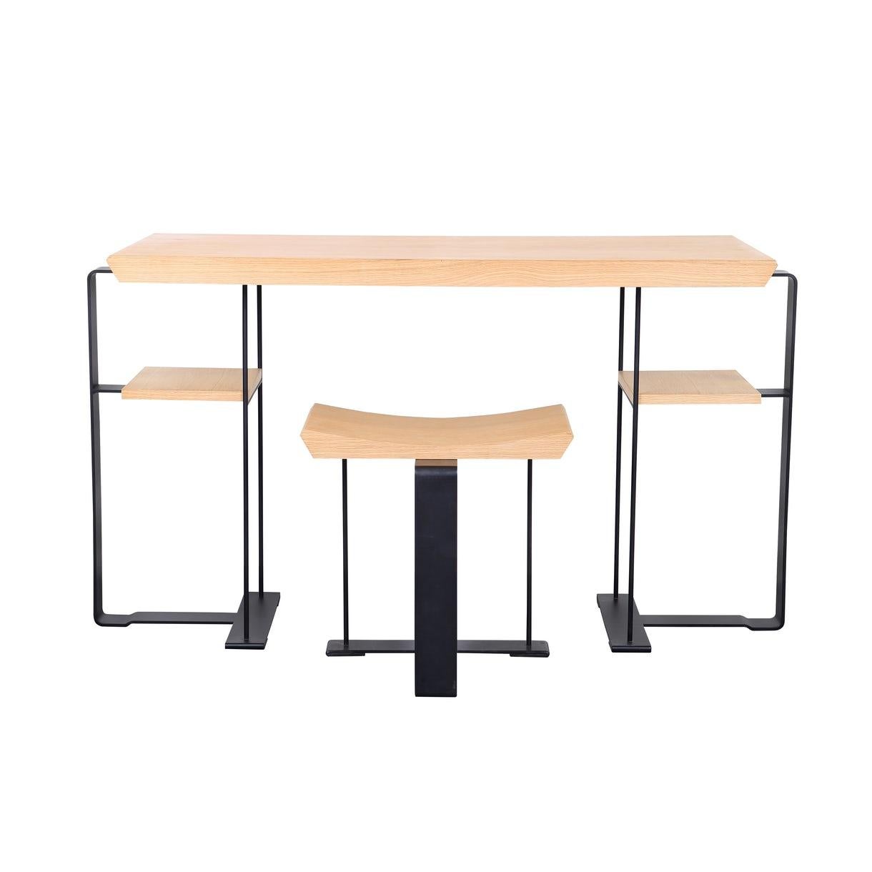 Schreibtisch „Dalsace“ in der Art von Pierre Chareau (Moderne) im Angebot