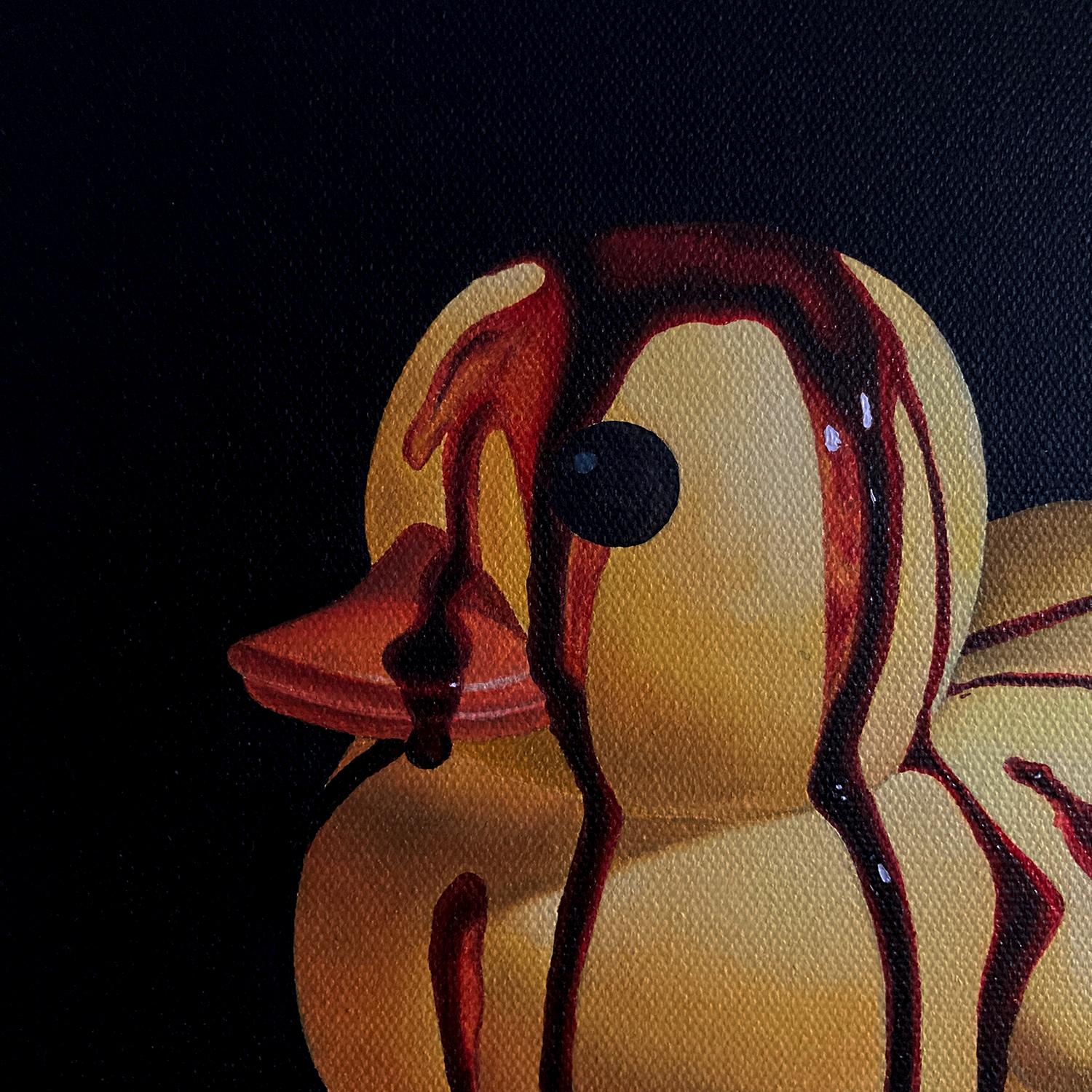 painting a rubber duck