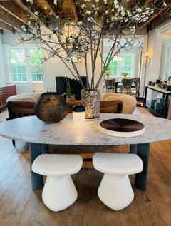 Dam Stool Upholstered by Christophe Delcourt for Collection Particuliere