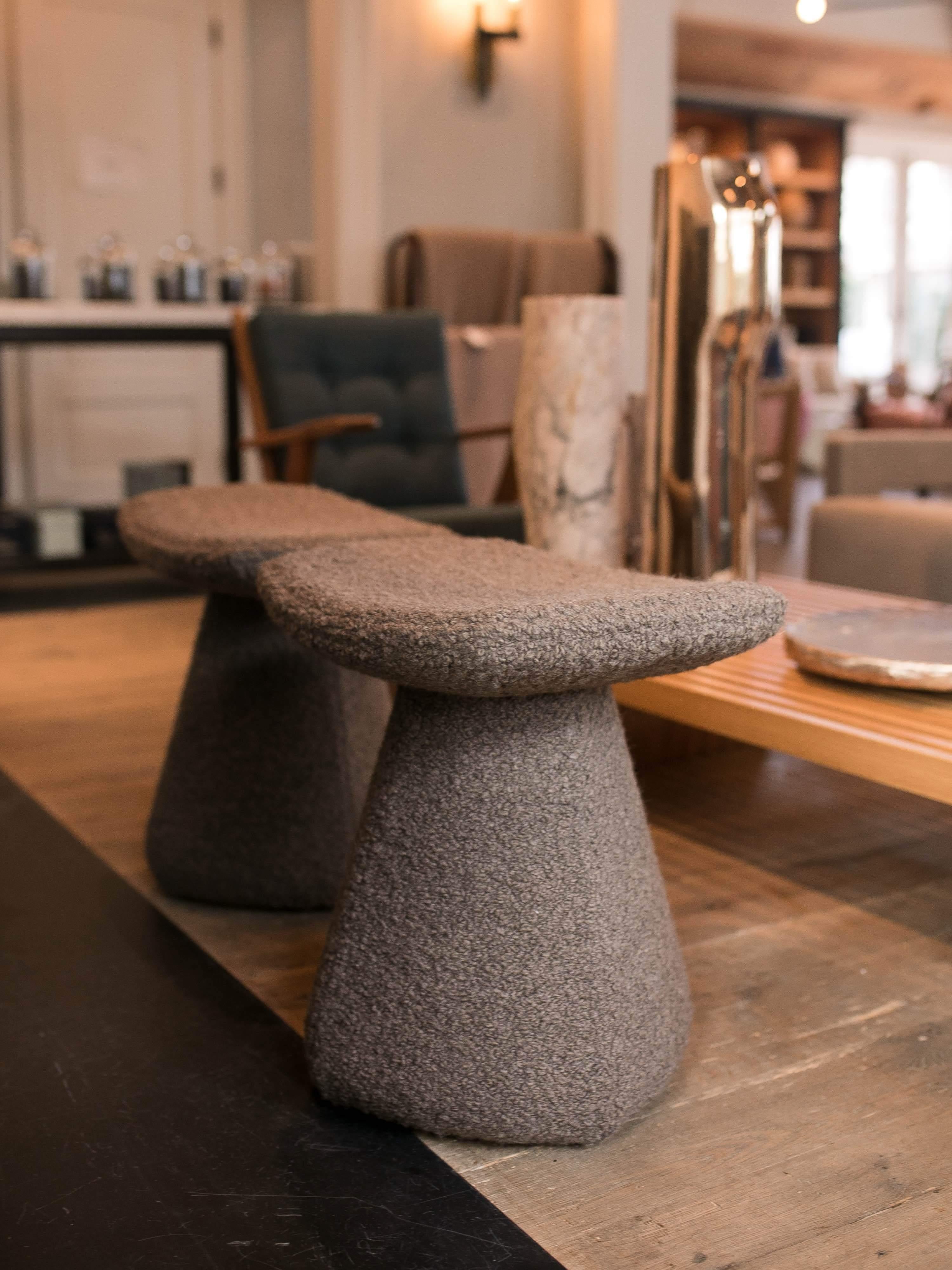 Dam Stool Upholstered by Christophe Delcourt for Collection Particuliere In New Condition For Sale In Sag Harbor, NY