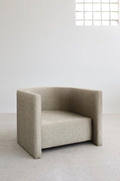 Unique Dama Armchair - Wood Frame Upholstered in Fabric by Megarisiotis