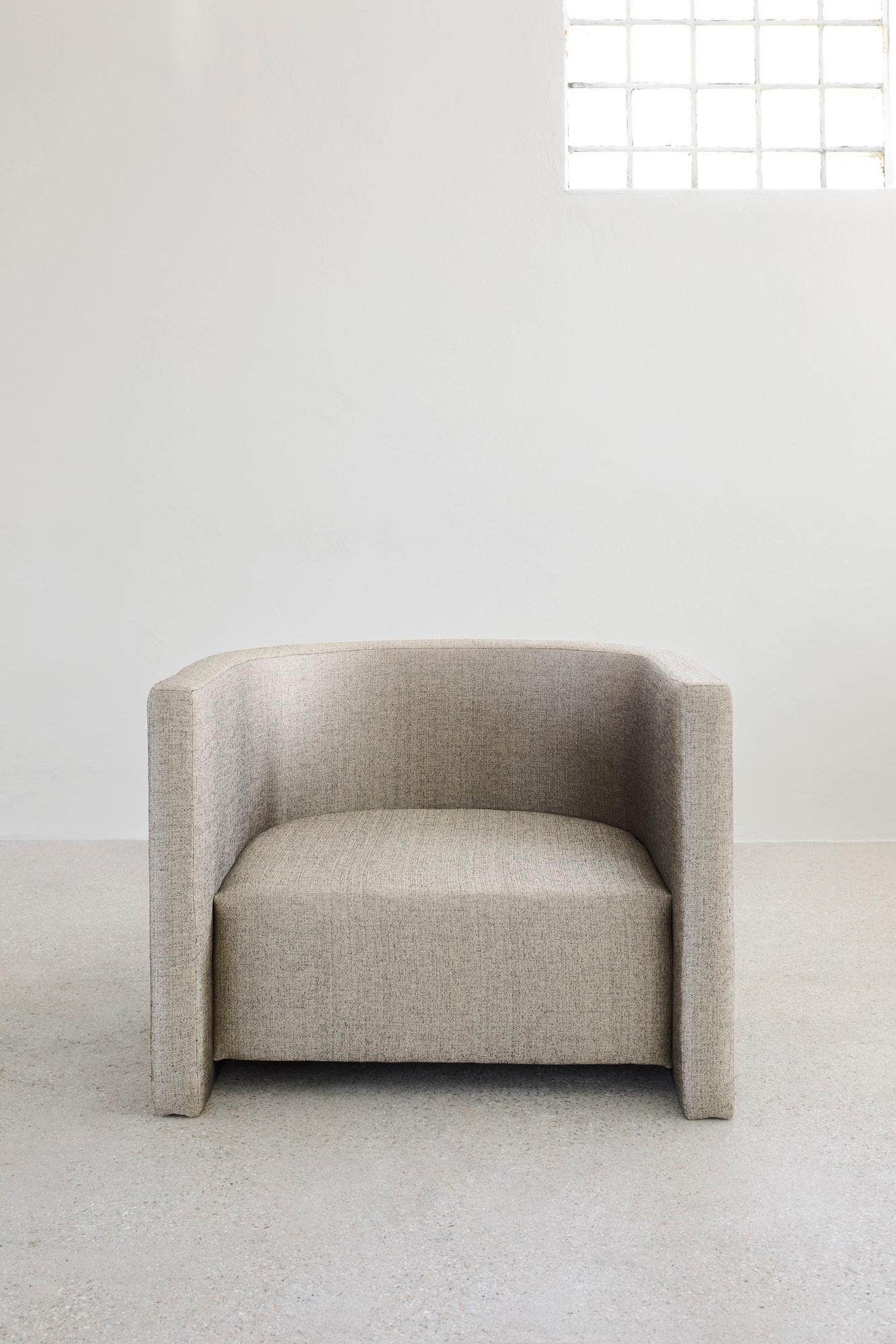 Postmoderne Unique Dama Armchair - Wood Frame Upholstered in Fabric by Megarisiotis en vente