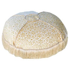 Damas Velvet Brocade Poufs