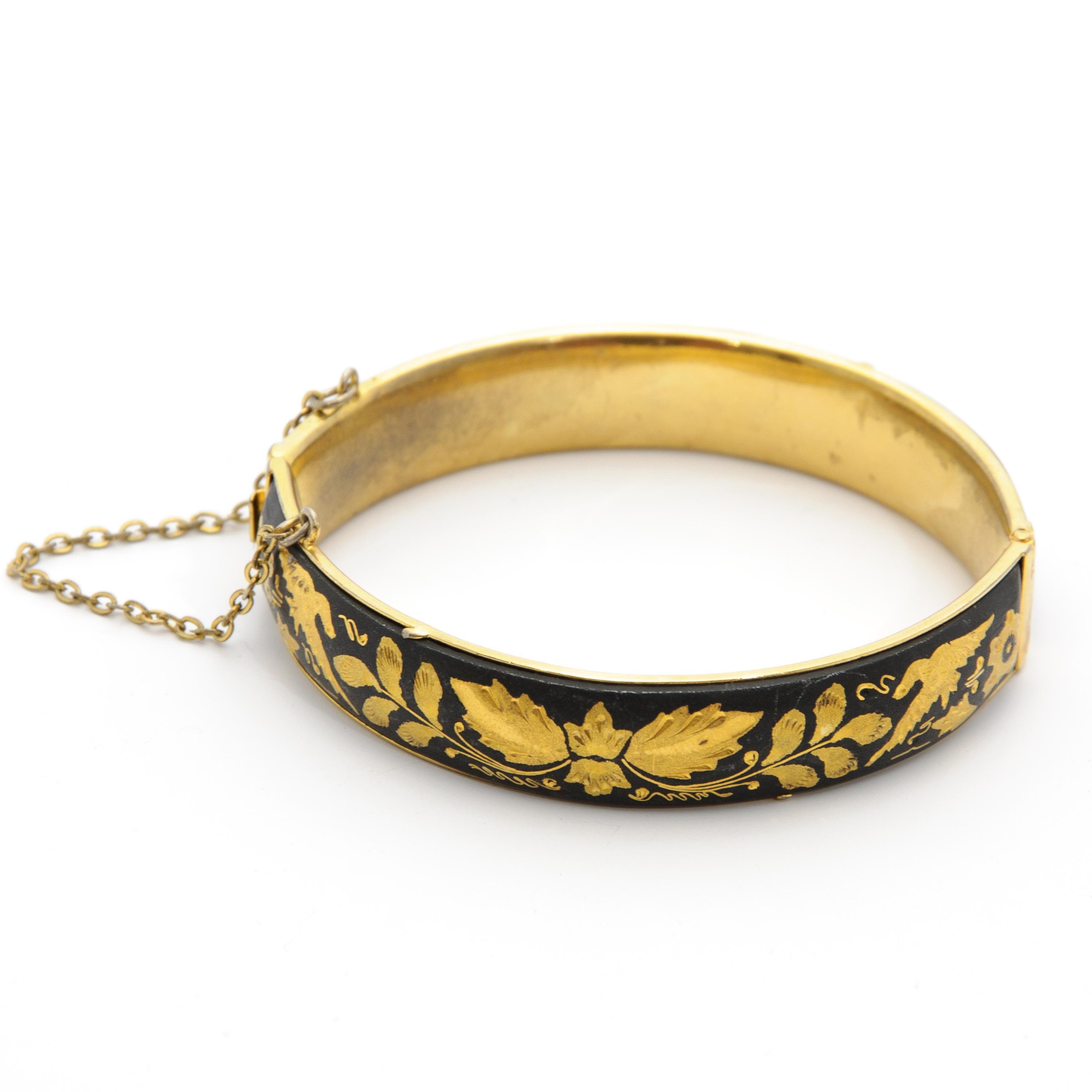 vintage damascene bracelet