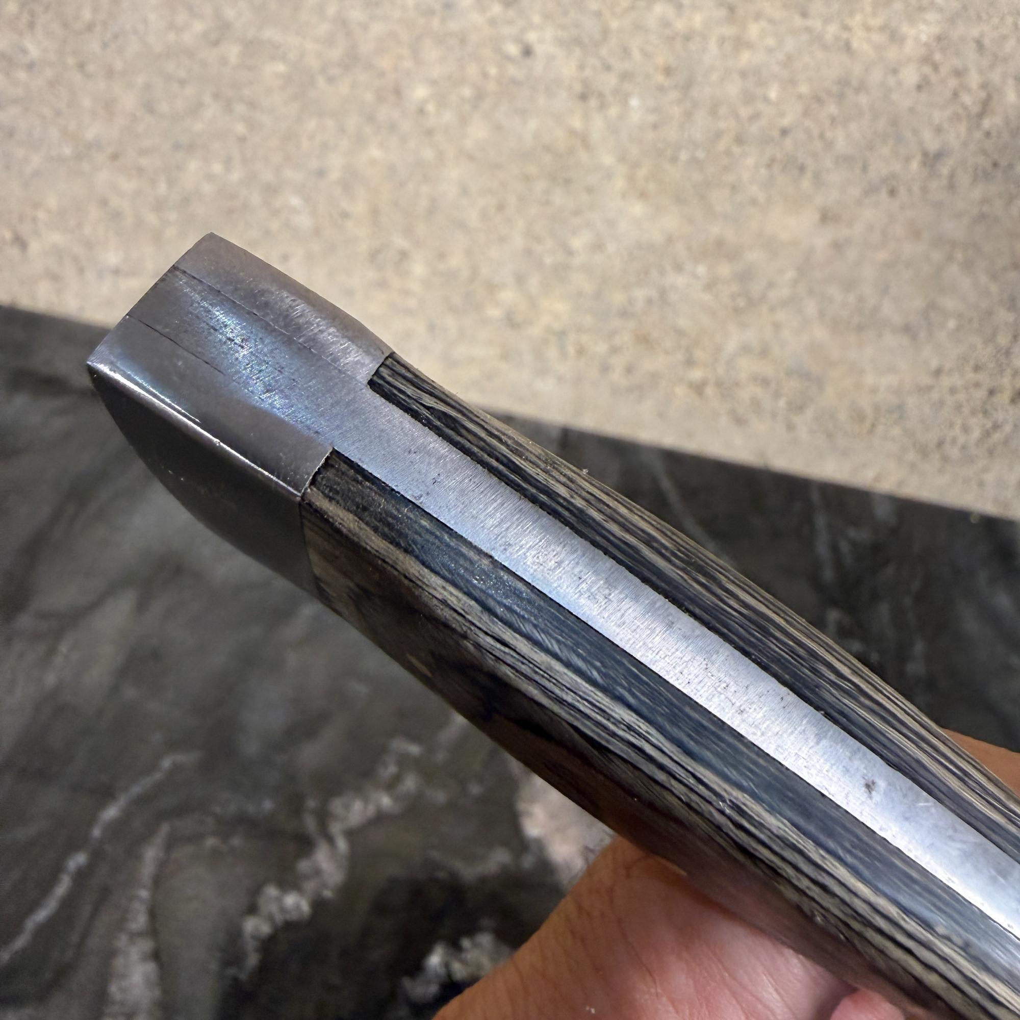 Damaszener Stahl Klinge Messer Holzgriff im Angebot 7