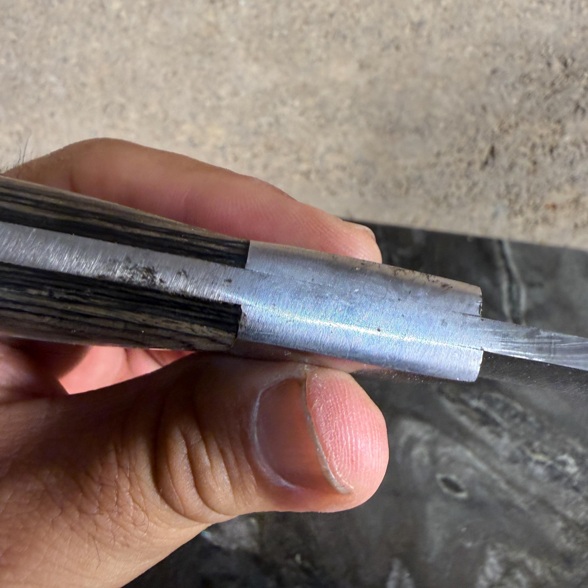 Damaszener Stahl Klinge Messer Holzgriff im Angebot 8