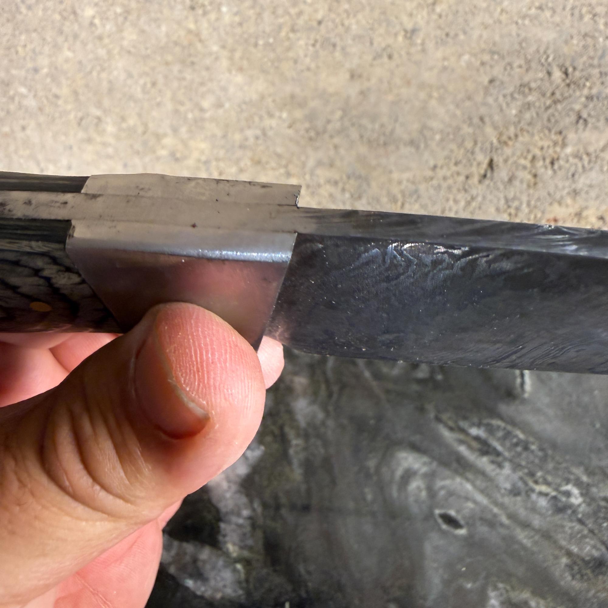 Damaszener Stahl Klinge Messer Holzgriff im Angebot 9