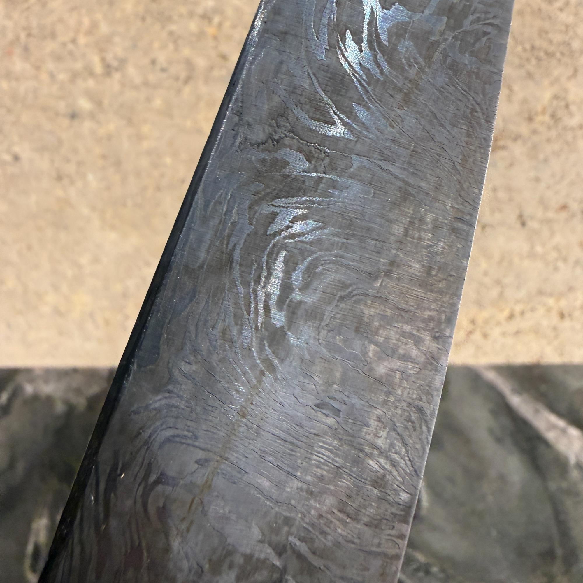 Damaszener Stahl Klinge Messer Holzgriff im Angebot 12