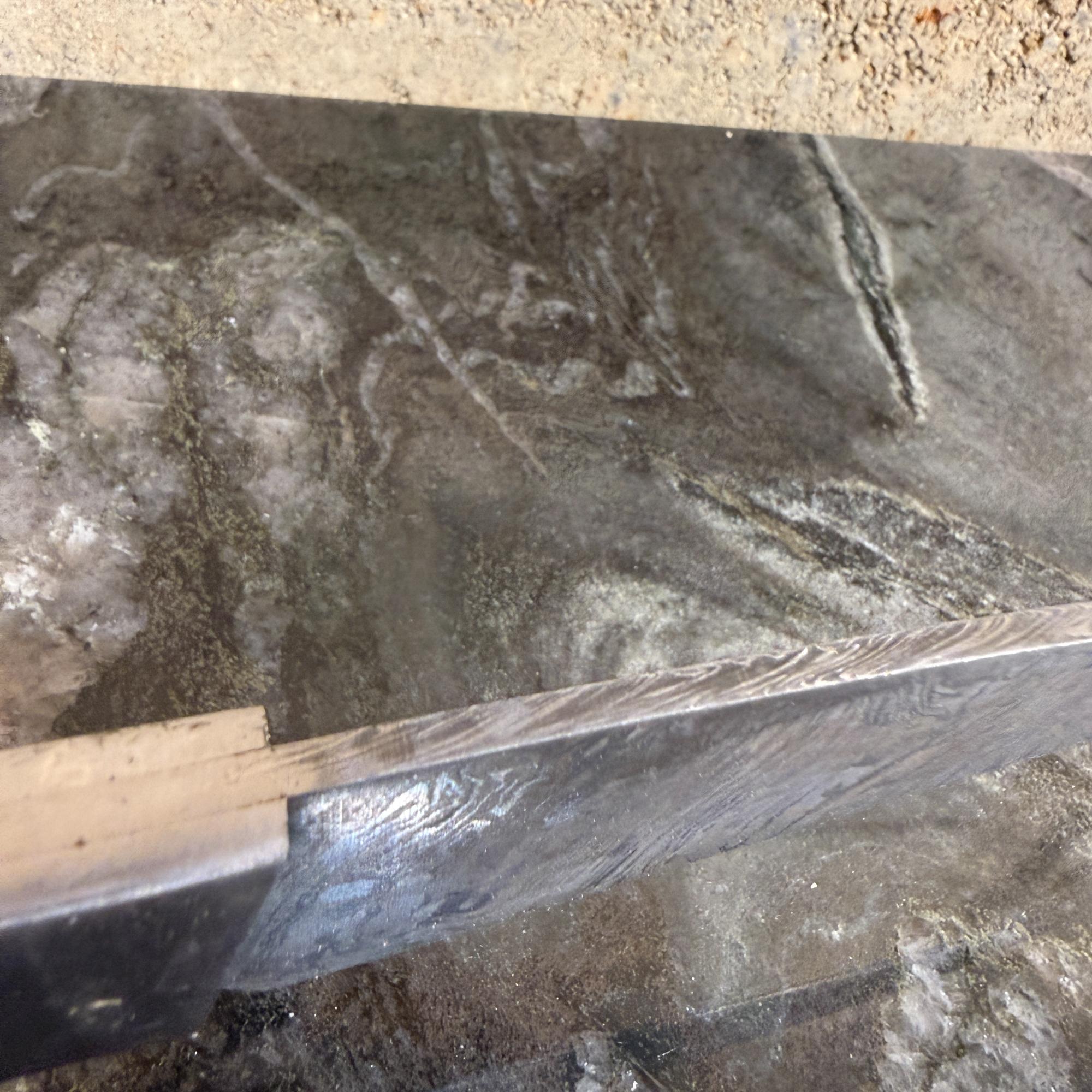 Damaszener Stahl Klinge Messer Holzgriff im Angebot 4