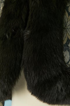 Damask boléro jacket with fur edge VICTOR COSTA