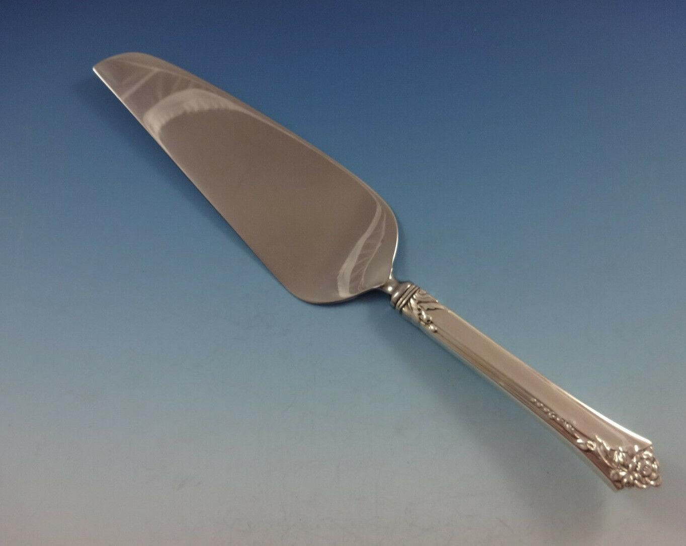 Set di posate Damask Rose by Oneida in argento sterling Servizio di 53 pezzi Misura del posto In condizioni ottime in vendita a Big Bend, WI