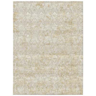 Floral roses pattern Modern Classics Rug beige green - Rosemont For ...