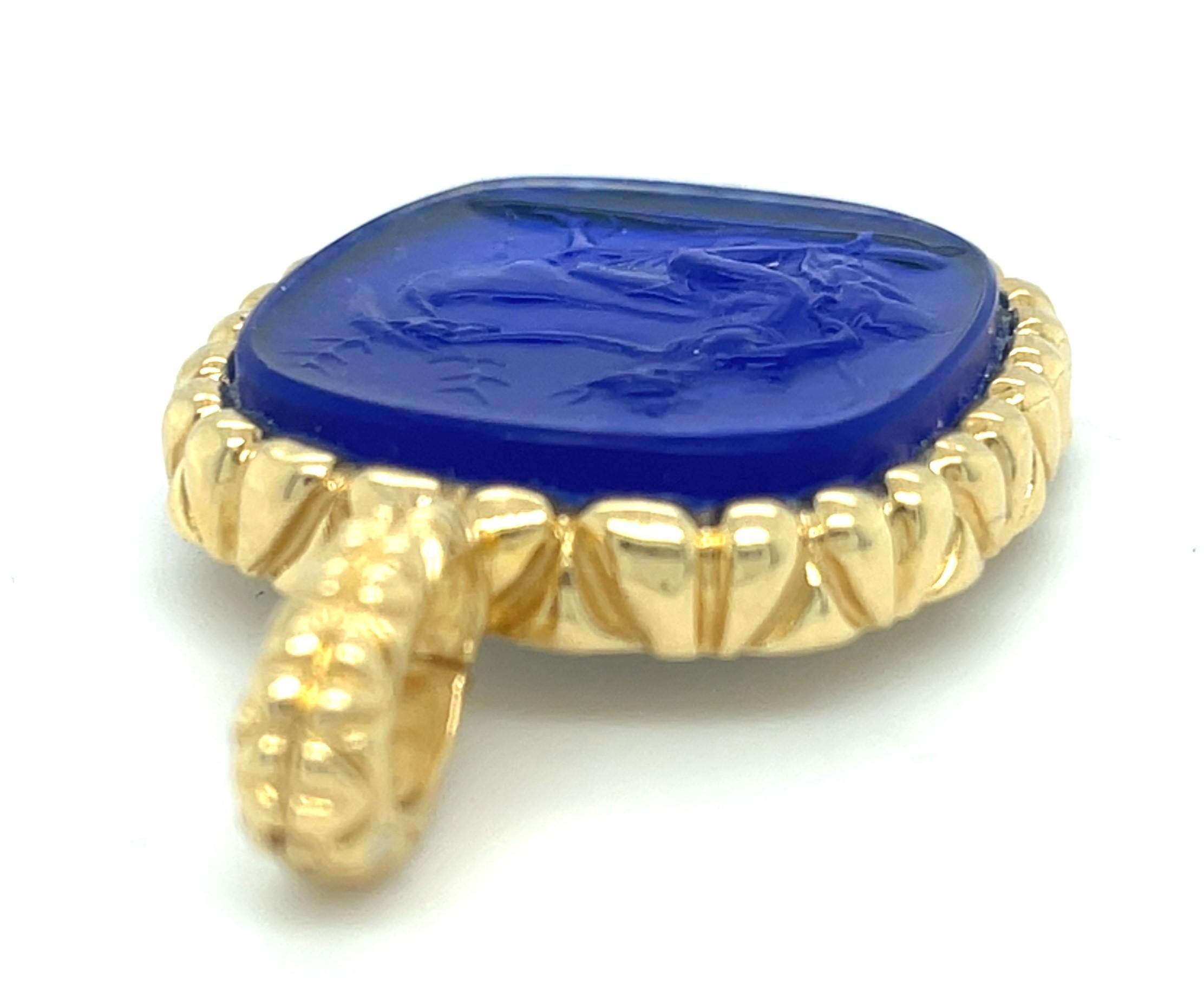 Pendentif en intaille de verre D'amati 