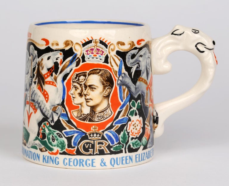 Dame Laura Knight King George VI & Queen Elizabeth Coronation Mug, 1937 4