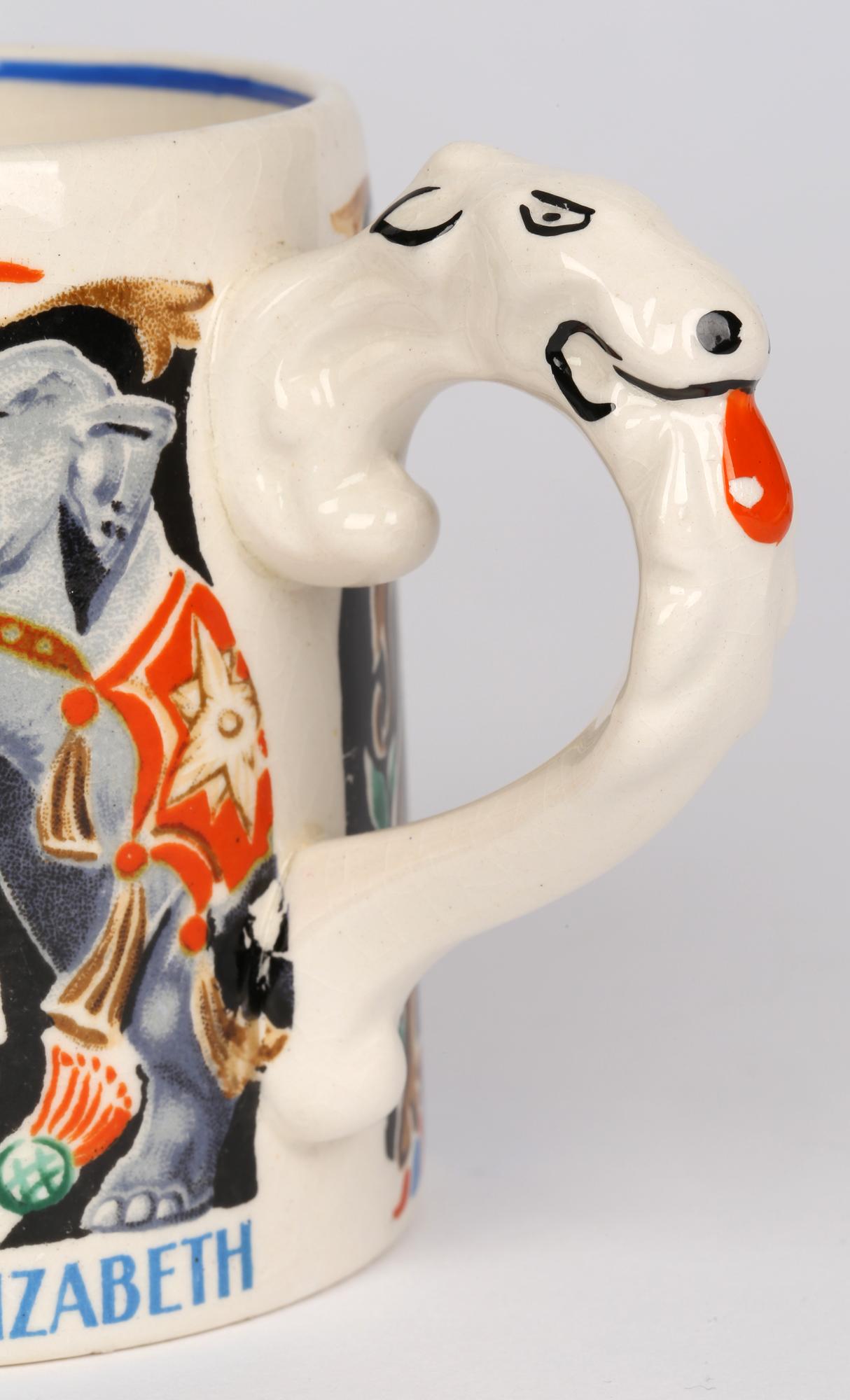Dame Laura Knight King George VI & Queen Elizabeth Coronation Mug, 1937 3
