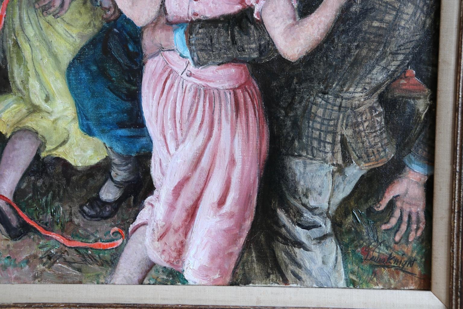 'Appy 'Ampstead - 20th Century Oil, Figures Celebrating at Party by Laura Knight 2