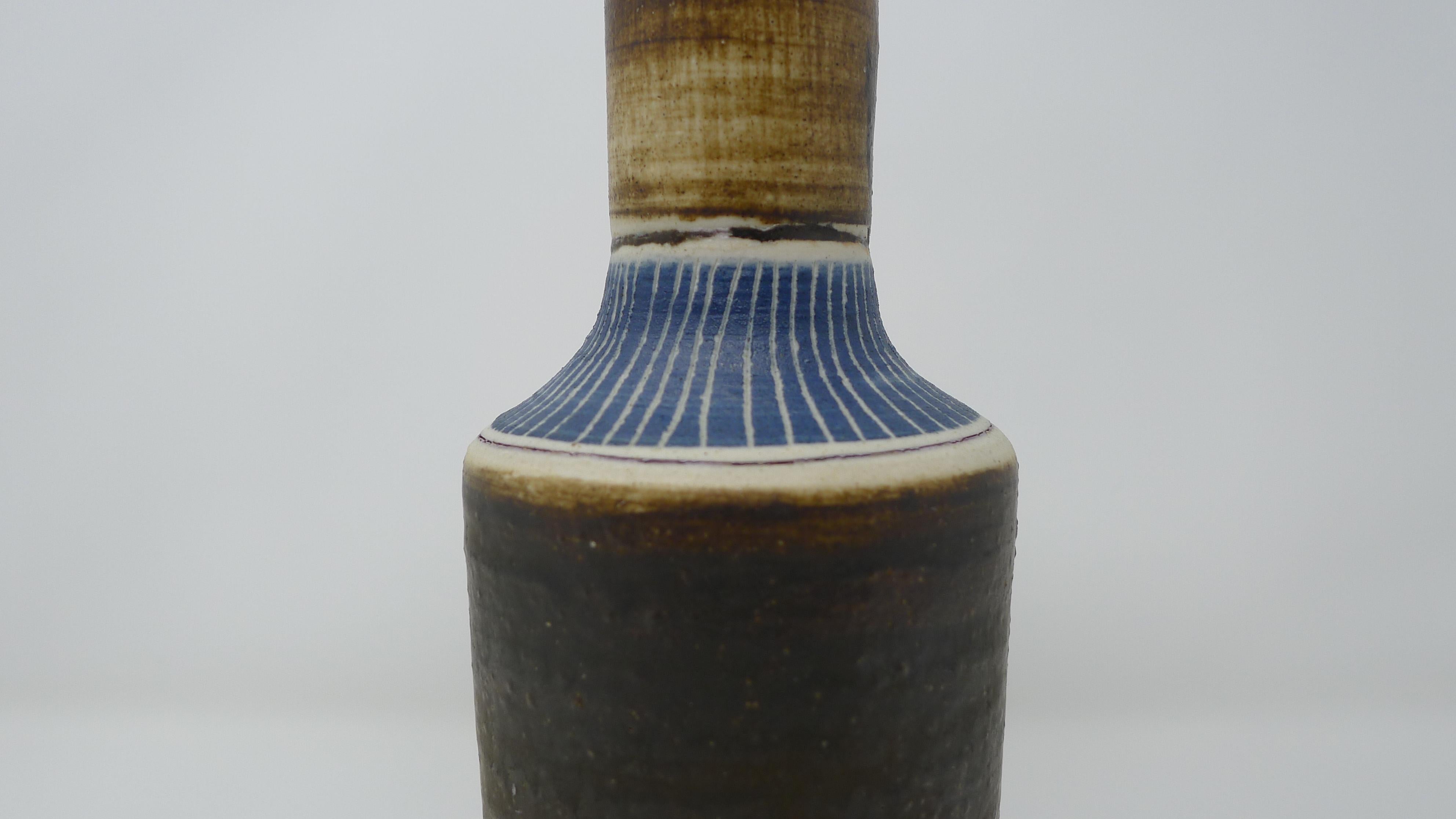 Dame Lucie Rie, Tall Porcelain Vase, Signed and with Full Provenance In Fair Condition In Wargrave, Berkshire