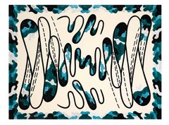 Dame Zandra Rhodes Energy Garden Cloud Pathway 8 x 10 ft hand-tufted Rug
