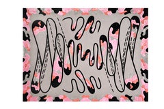 Dame Zandra Rhodes Energy Garden Cloud Pathway 8 x 10 ft hand-tufted Rug