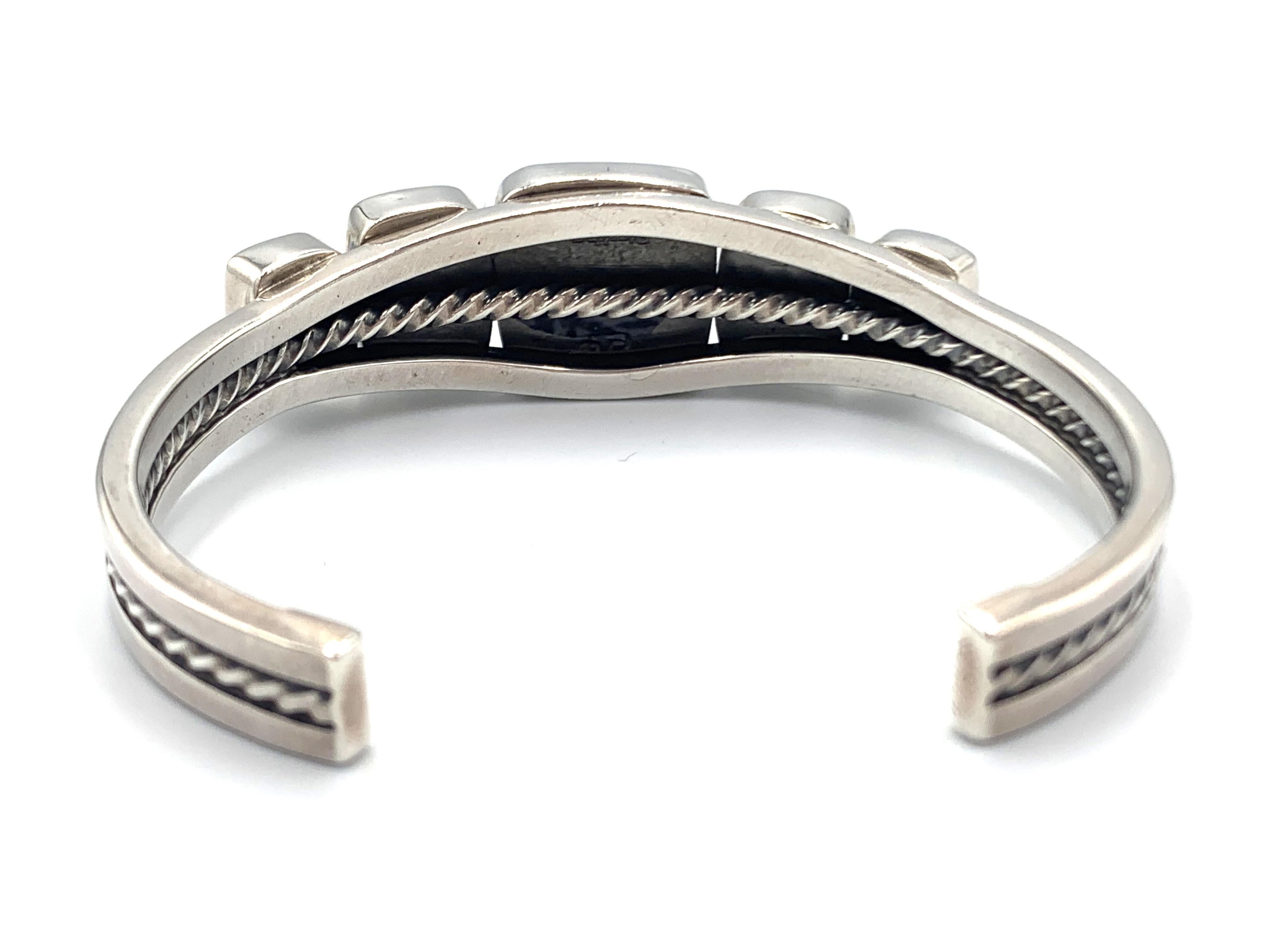 da uomo o donna Bracciale Damele in turchese e argento sterling in vendita