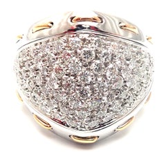 Damiani, bague cocktail en or blanc et diamants de 1,36 carat