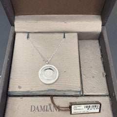 Damiani Collier en or blanc 14 carats serti de 0,65 carat de diamants