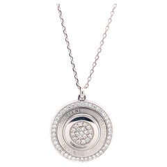 Damiani 14ct White Gold Necklace Set With 0.65ct Of Diamonds