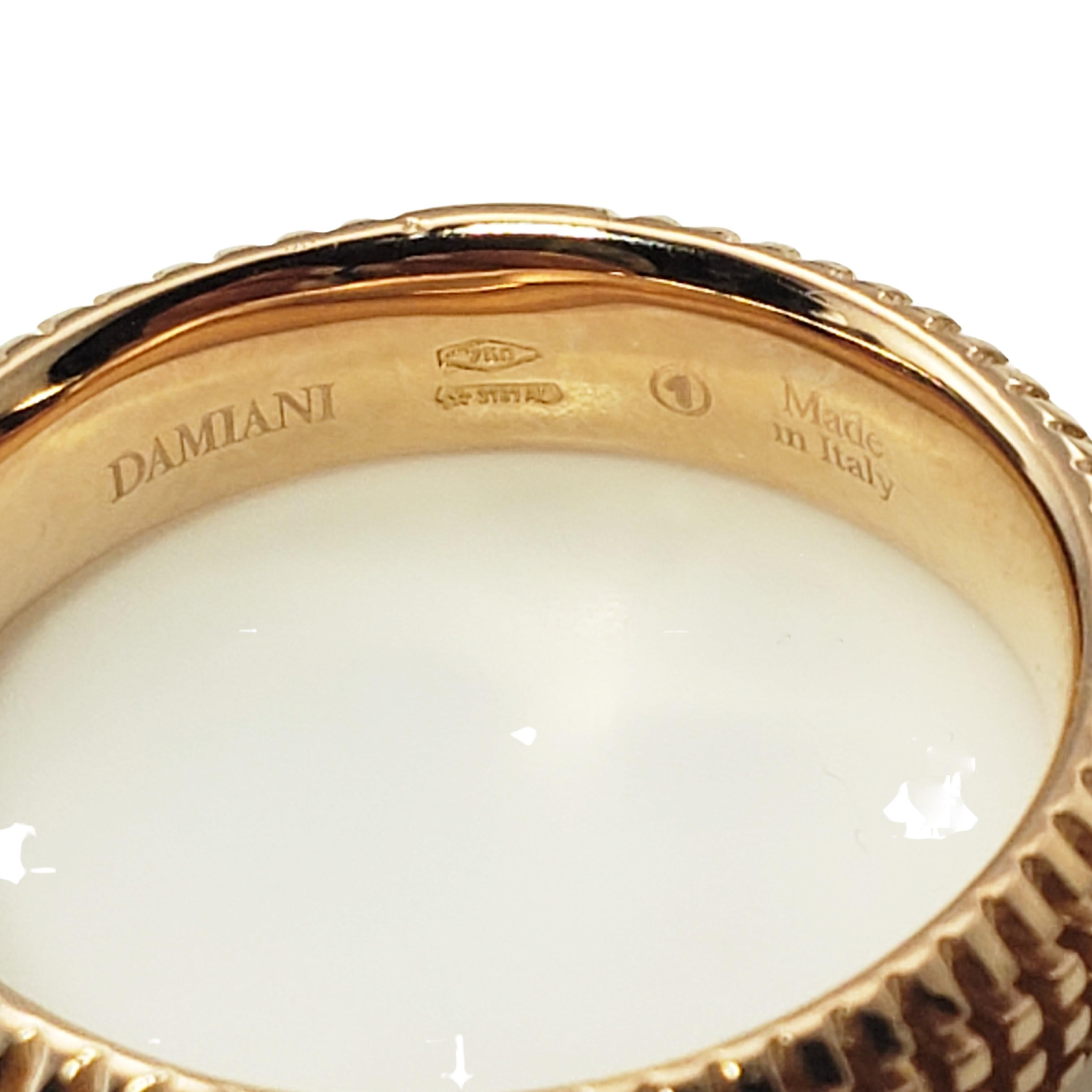 Damiani 18 Karat Rose Gold and Diamond Metropolitan Dream Ring For Sale 1