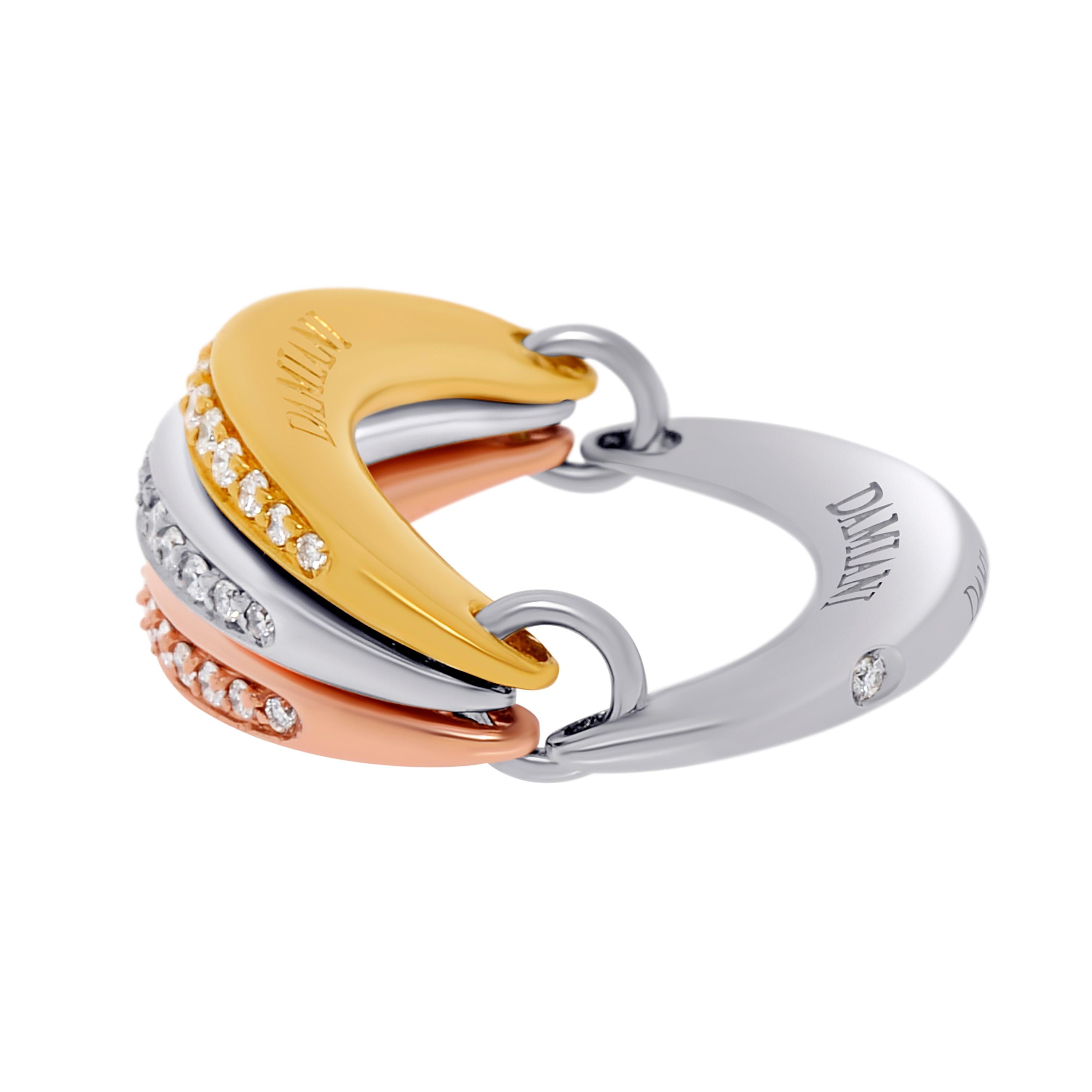Damiani 18k Gold, Diamant 0,49 Karat, TW Bandring Gr. 6,5 (Zeitgenössisch) im Angebot