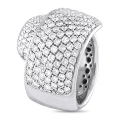 Damiani 18K White Gold 3.25ct Diamond Ring