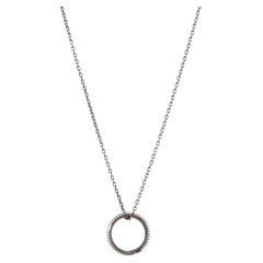 Damiani 18K White Gold & Black Rhodium Diamond Metropolitan Pendant Necklace