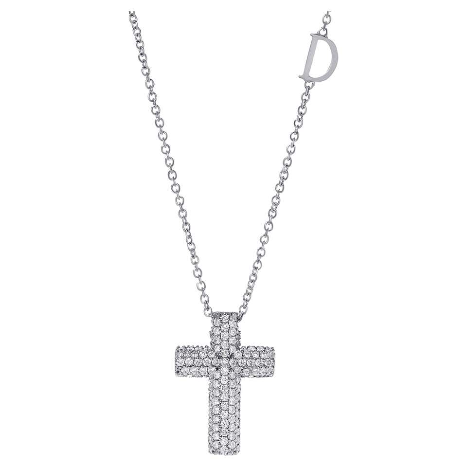 Damiani Infinito Diamond Snake White Gold Pendant Necklace For Sale at ...