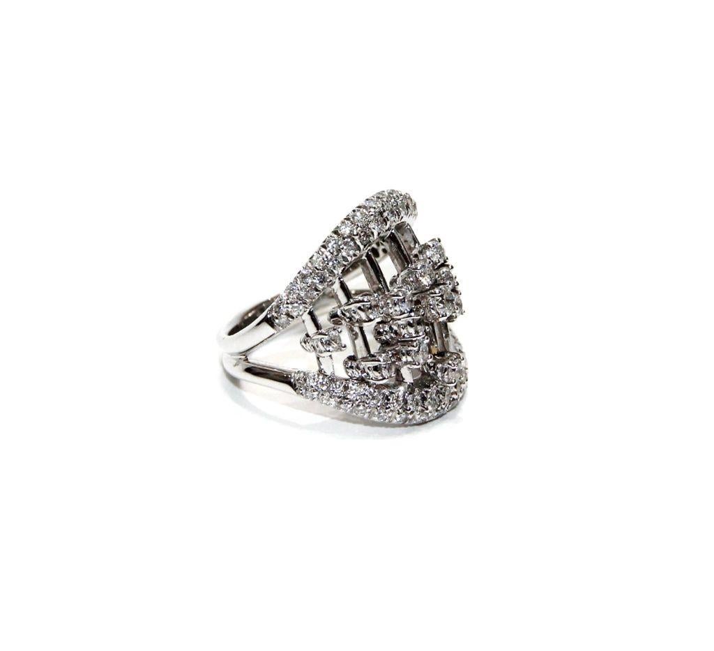Damiani 18K White Gold Diamond Ring
Diamonds 1.9ctw
Size 7
Retail $12,790.00

