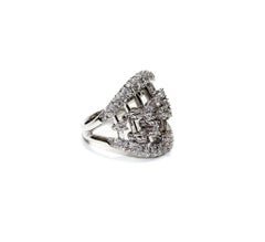 Damiani 18K White Gold Diamond Ring