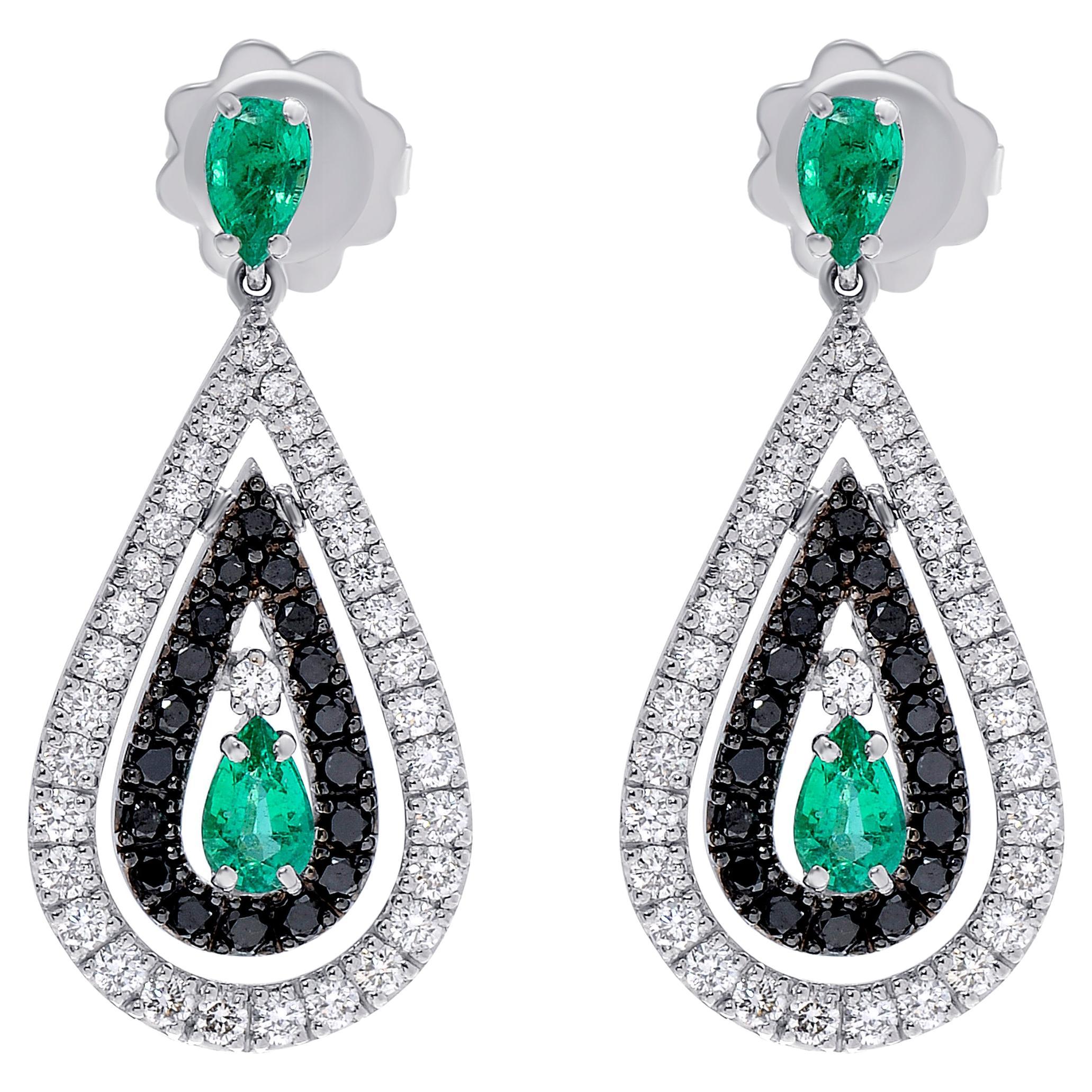18th Century Spanish Emerald Gold Lazo Drop Earrings at 1stDibs 18th