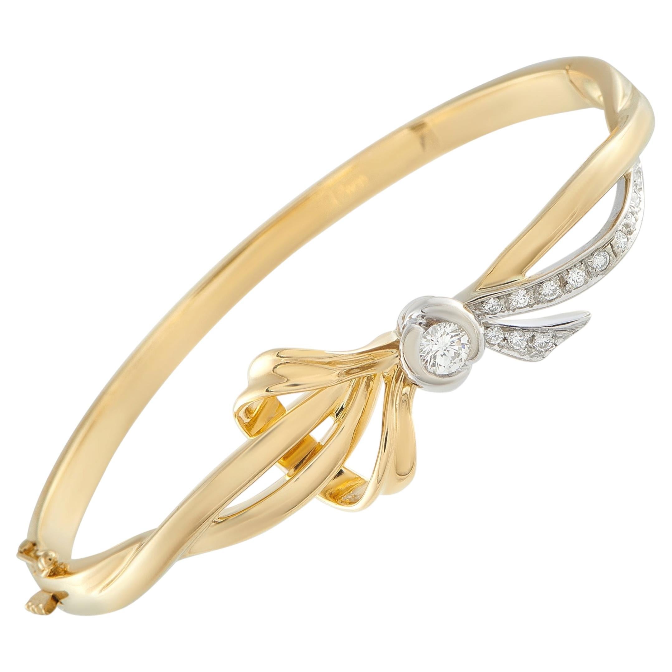 Damiani Pulsera de diamantes de 0,65 ct en oro amarillo de 18 quilates DA27-031326 en venta