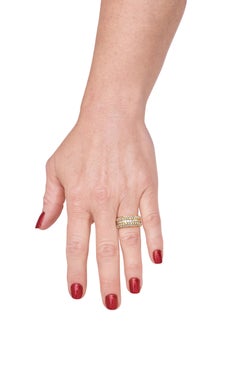 Damiani 2.20 Carat Diamond and 18 Karat Gold "Band" Style Ring