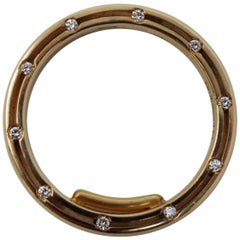 Damiani and Brad Pitt, 18 Karat Yellow Gold Diamond Ring