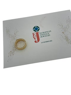 Damiani and Brad Pitt Yellow Gold Band Ring with Diamonds