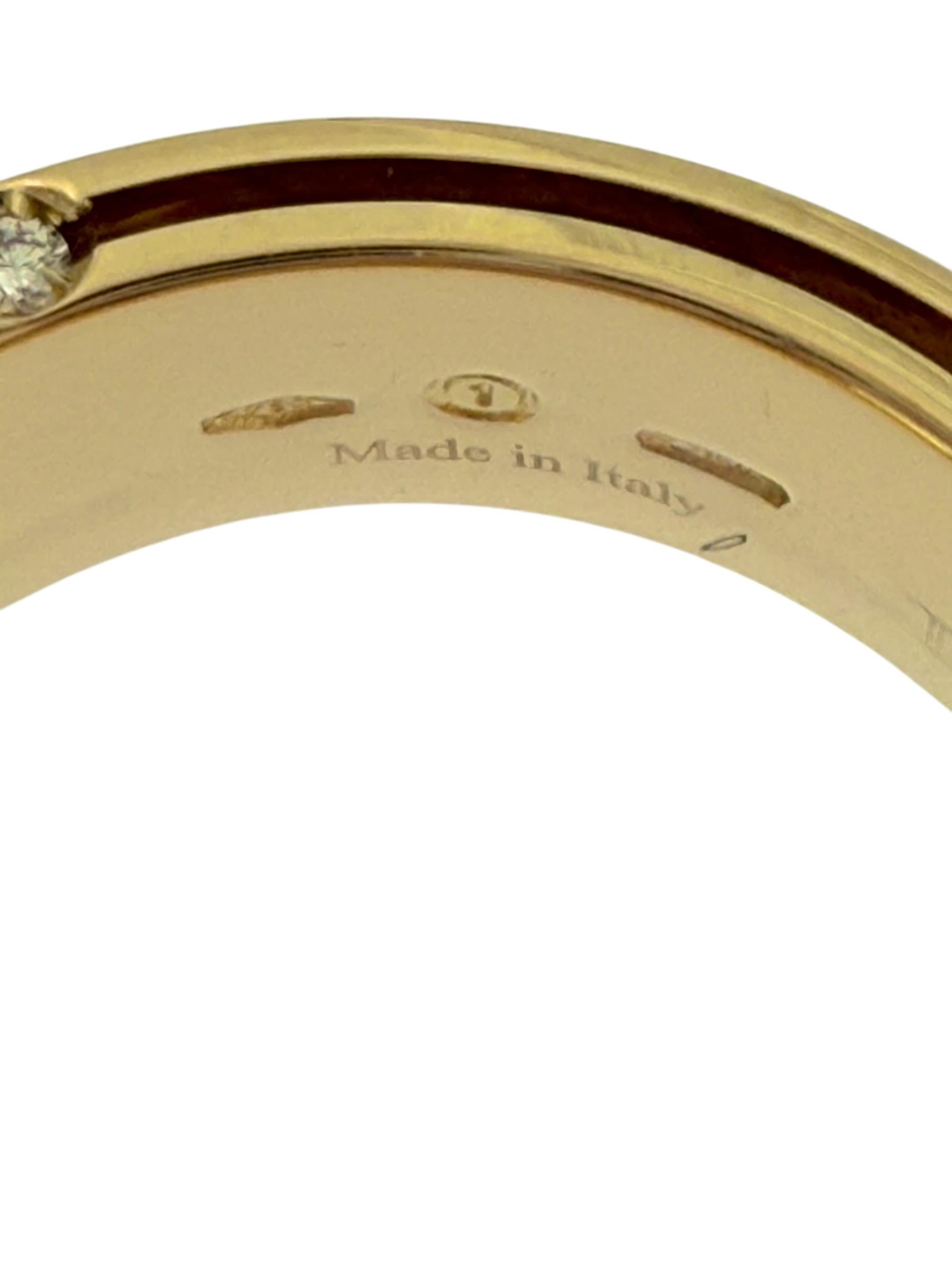Damiani und Brad Pitt Gelbgold-Ring mit Diamanten im Angebot 2