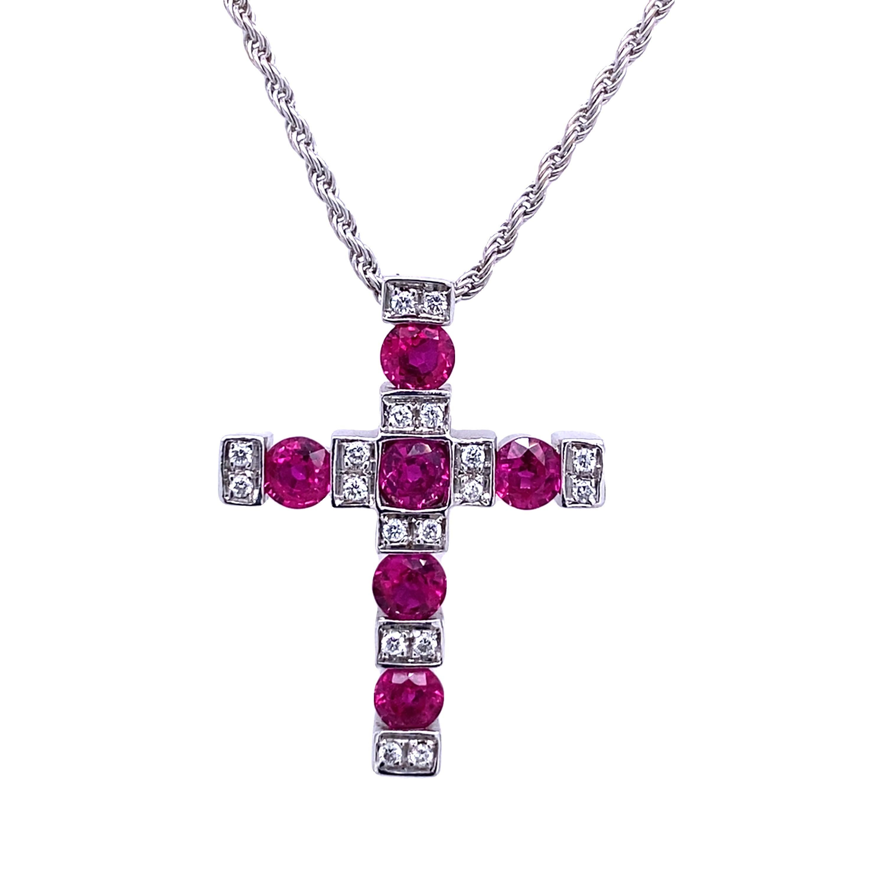 damiani cross pendant