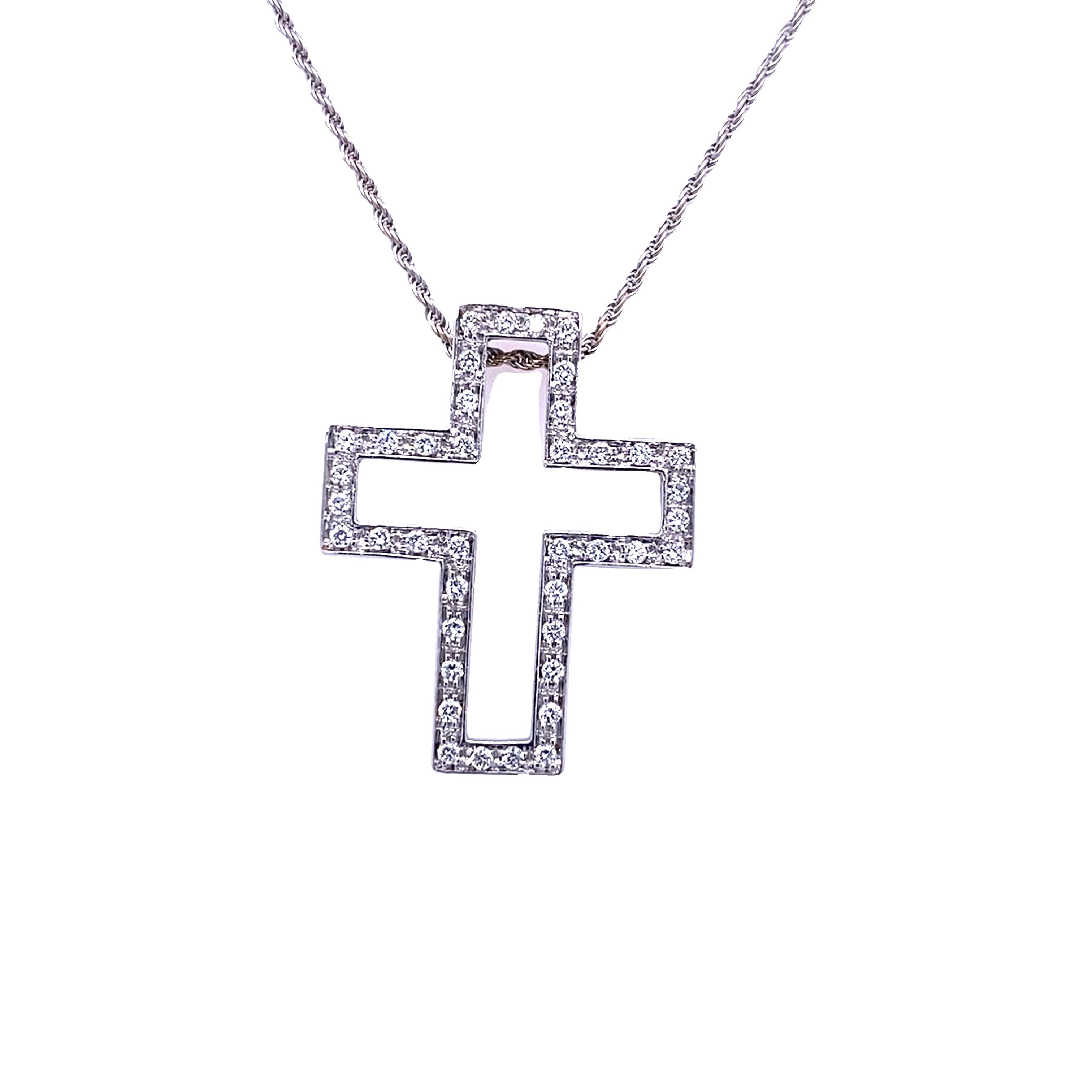 damiani necklace cross