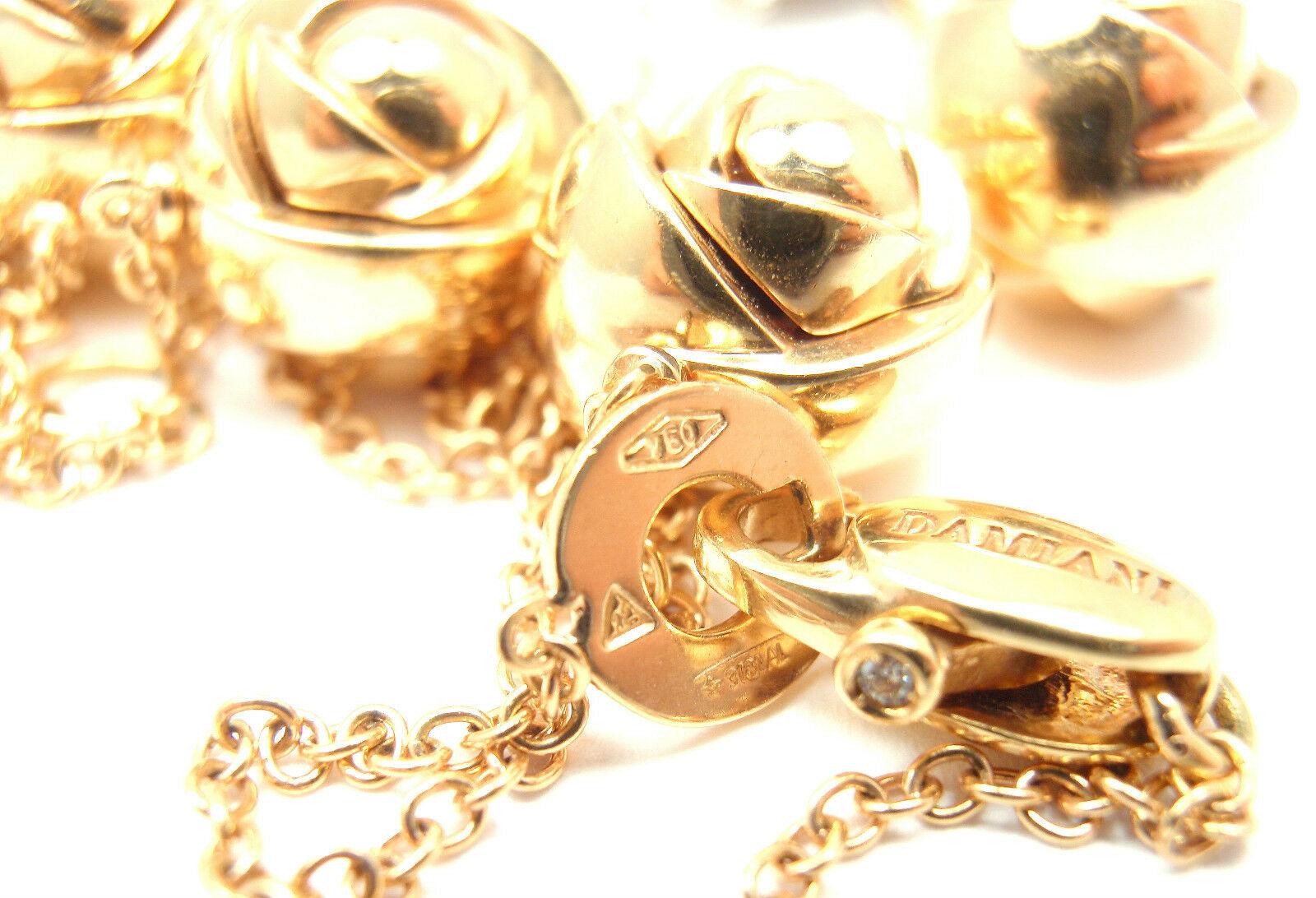 rose gold flower necklace