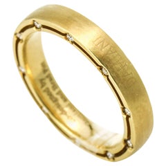 Damiani Brad Pitt Diamond Wedding Band in 18 Karat Yellow Gold