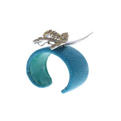 Colgante / Pulsera Convertible Damiani Mariposa Diamante Broche Oro