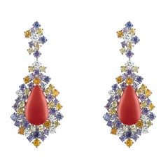 Damiani Corail Saphir-Diamant-Ohrringe