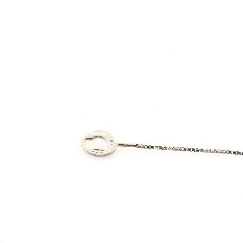 Damiani Cross Pendant Necklace 18K White Gold with Diamonds .55CT In Good Condition In New York, NY