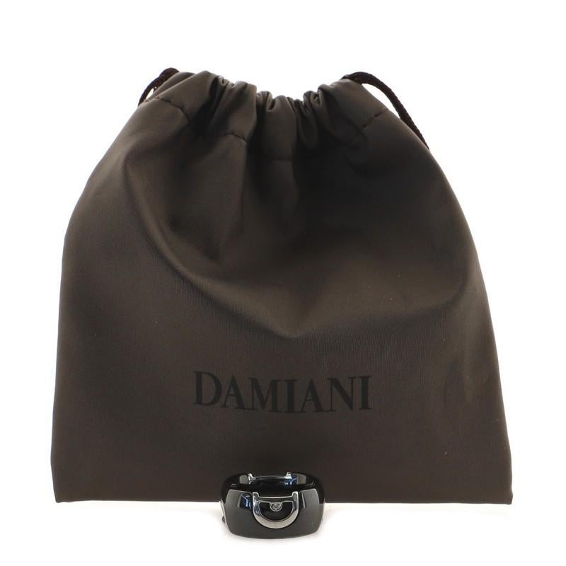 Condition: Great. Minor wear throughout.
Accessories: No Accessories
Measurements: Size: 6.25 - 53, Width: 10.00 mm
Designer: Damiani
Model: D Icon Ring 18K White Gold and Ceramic with Diamond
Exterior Color: Black, White Gold
Item Number: 80911/580