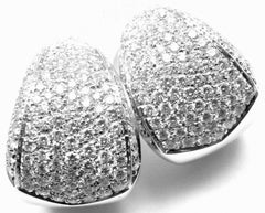 Damiani Da Definire Diamond White Gold Hoop Earrings